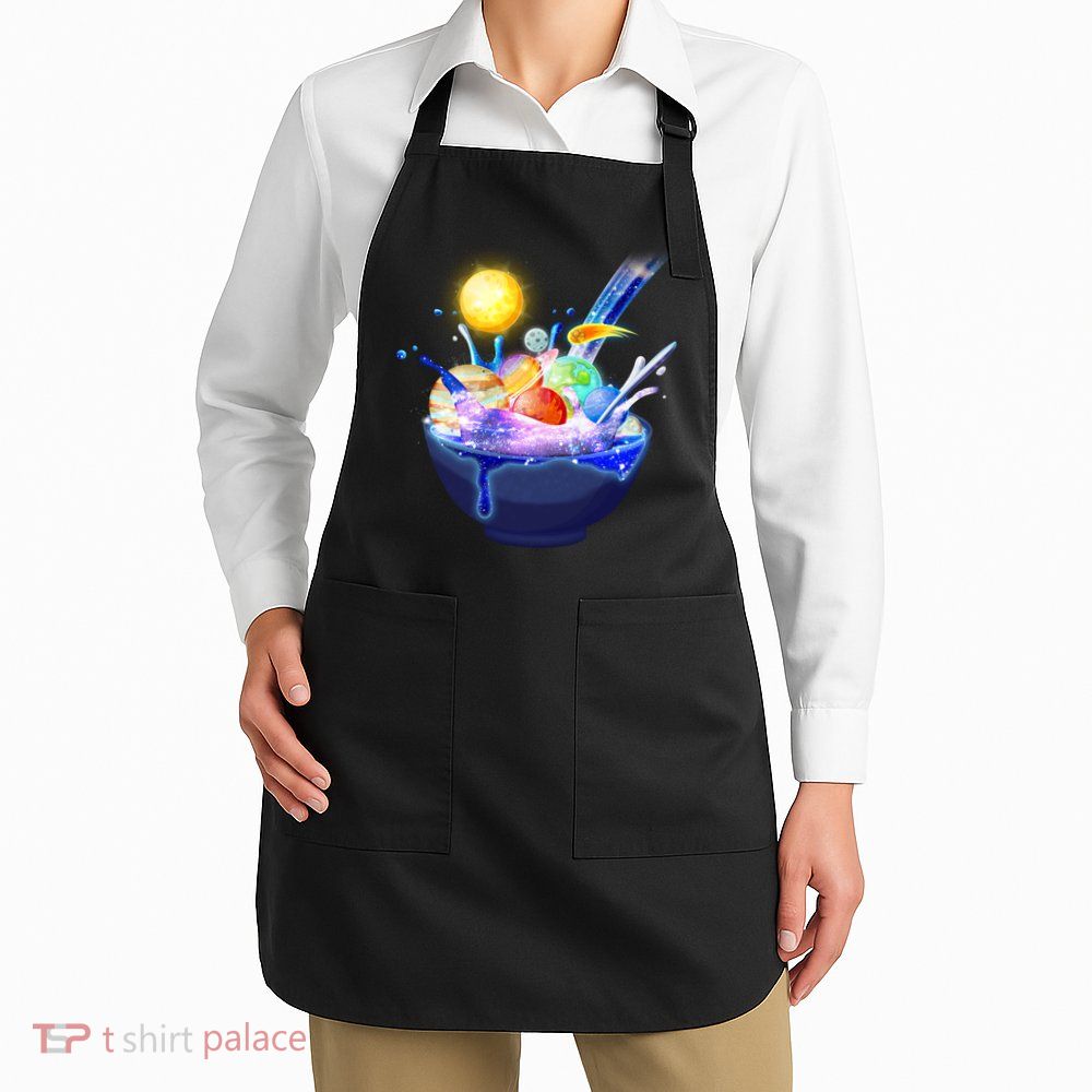Space Galaxy Planets Cereal Bowl Apron