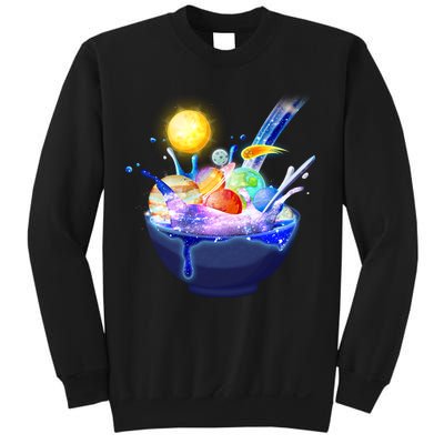 Space Galaxy Planets Cereal Bowl Sweatshirt
