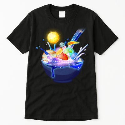 Space Galaxy Planets Cereal Bowl Tall T-Shirt
