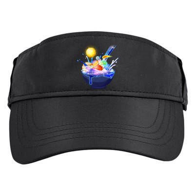 Space Galaxy Planets Cereal Bowl Adult Drive Performance Visor
