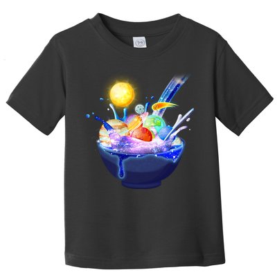 Space Galaxy Planets Cereal Bowl Toddler T-Shirt