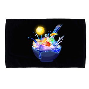 Space Galaxy Planets Cereal Bowl Microfiber Hand Towel