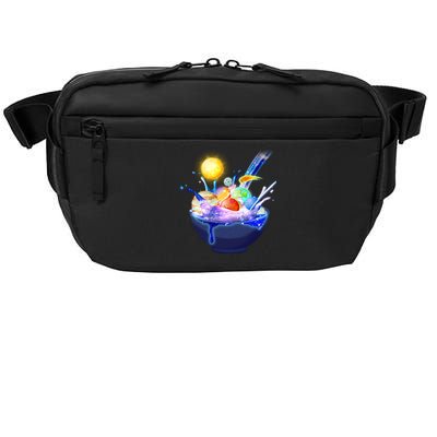 Space Galaxy Planets Cereal Bowl Crossbody Pack