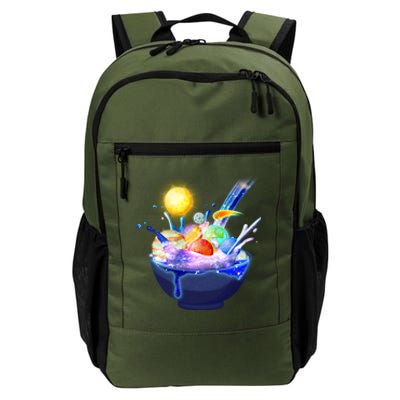 Space Galaxy Planets Cereal Bowl Daily Commute Backpack