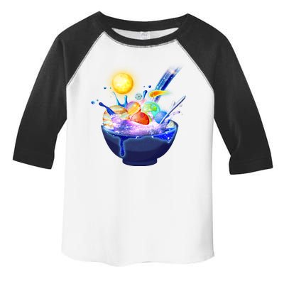 Space Galaxy Planets Cereal Bowl Toddler Fine Jersey T-Shirt