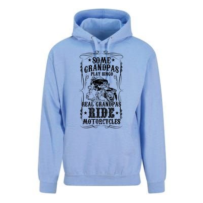 Some Grandpas Play Bingo Real Grandpas Ride Motorcycles Meaningful Gift Unisex Surf Hoodie