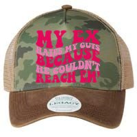 Sarcasm Groovy Quotes My Ex Hates My Guts Because He Couldn't Reach Em Legacy Tie Dye Trucker Hat