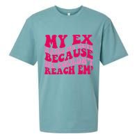 Sarcasm Groovy Quotes My Ex Hates My Guts Because He Couldn't Reach Em Sueded Cloud Jersey T-Shirt