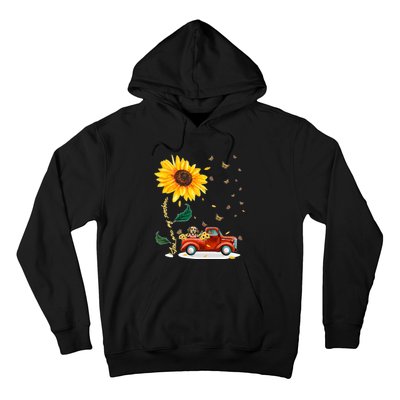 Sunflower Golden Retriever Head Funny Dog Hoodie