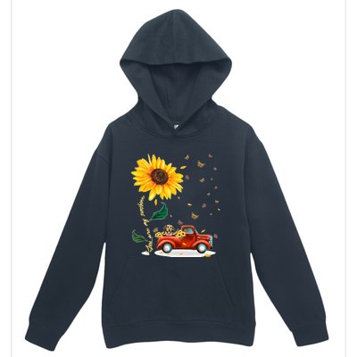 Sunflower Golden Retriever Head Funny Dog Urban Pullover Hoodie