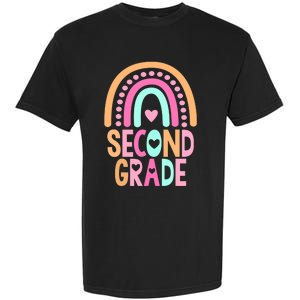 Second Grade Rainbow Girl Boy Teacher Cute 2nd Grade Squad Garment-Dyed Heavyweight T-Shirt