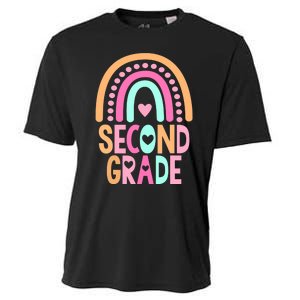 Second Grade Rainbow Girl Boy Teacher Cute 2nd Grade Squad Cooling Performance Crew T-Shirt