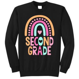 Second Grade Rainbow Girl Boy Teacher Cute 2nd Grade Squad Sweatshirt