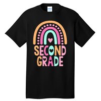 Second Grade Rainbow Girl Boy Teacher Cute 2nd Grade Squad Tall T-Shirt