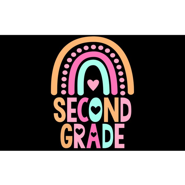 Second Grade Rainbow Girl Boy Teacher Cute 2nd Grade Squad Bumper Sticker