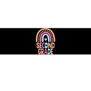 Second Grade Rainbow Girl Boy Teacher Cute 2nd Grade Squad Bumper Sticker