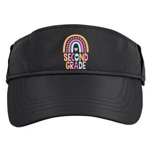 Second Grade Rainbow Girl Boy Teacher Cute 2nd Grade Squad Adult Drive Performance Visor