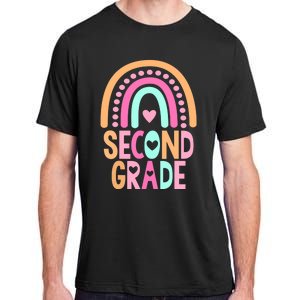 Second Grade Rainbow Girl Boy Teacher Cute 2nd Grade Squad Adult ChromaSoft Performance T-Shirt