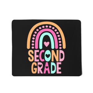 Second Grade Rainbow Girl Boy Teacher Cute 2nd Grade Squad Mousepad