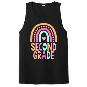 Second Grade Rainbow Girl Boy Teacher Cute 2nd Grade Squad PosiCharge Competitor Tank