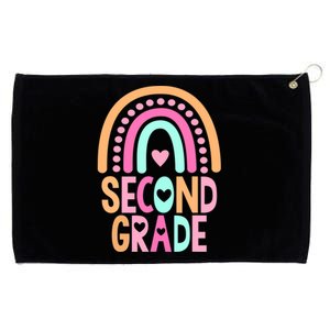 Second Grade Rainbow Girl Boy Teacher Cute 2nd Grade Squad Grommeted Golf Towel