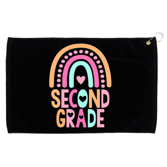 Second Grade Rainbow Girl Boy Teacher Cute 2nd Grade Squad Grommeted Golf Towel