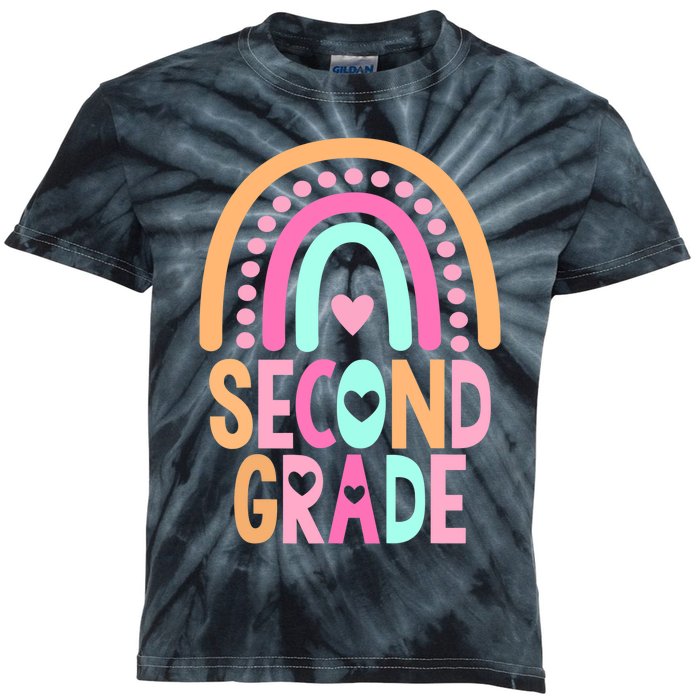 Second Grade Rainbow Girl Boy Teacher Cute 2nd Grade Squad Kids Tie-Dye T-Shirt