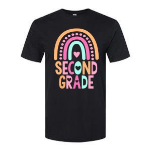 Second Grade Rainbow Girl Boy Teacher Cute 2nd Grade Squad Softstyle CVC T-Shirt