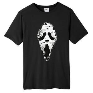 Scary Grim Reaper Halloween Scream Mask Horror Design Tall Fusion ChromaSoft Performance T-Shirt