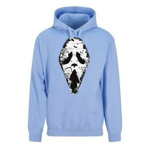 Scary Grim Reaper Halloween Scream Mask Horror Design Unisex Surf Hoodie