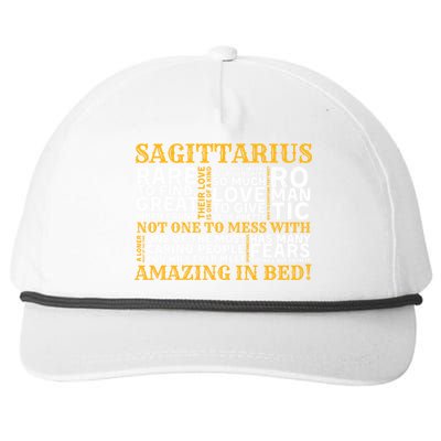 Sagittarius Gift Rare Characteristic Personality Trait Pun Gift Snapback Five-Panel Rope Hat