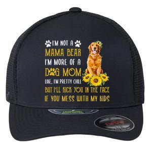 Sunflower Golden Retriever Mom Mothers Day Dog Mom Gift Flexfit Unipanel Trucker Cap