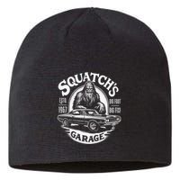 SquatchS Garage Retro – Sasquatch Bigfoot Funny Car Sustainable Beanie