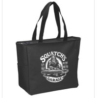 SquatchS Garage Retro – Sasquatch Bigfoot Funny Car Zip Tote Bag