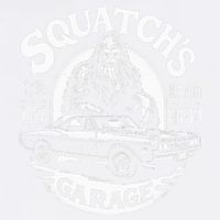 SquatchS Garage Retro – Sasquatch Bigfoot Funny Car Garment-Dyed Sweatshirt