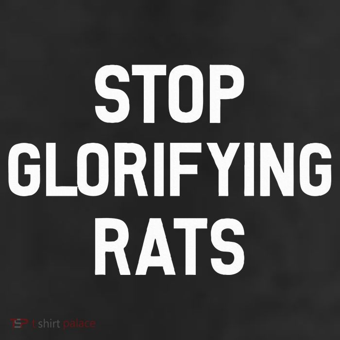 Stop Glorifying Rats 25L Jumbo Tote