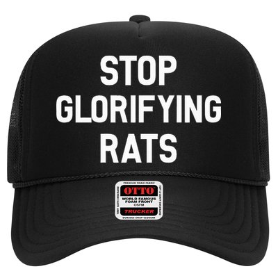 Stop Glorifying Rats Trucker Hat
