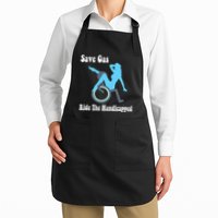 Save Gas Ride The Handicapped Funny Wheelchair Apron
