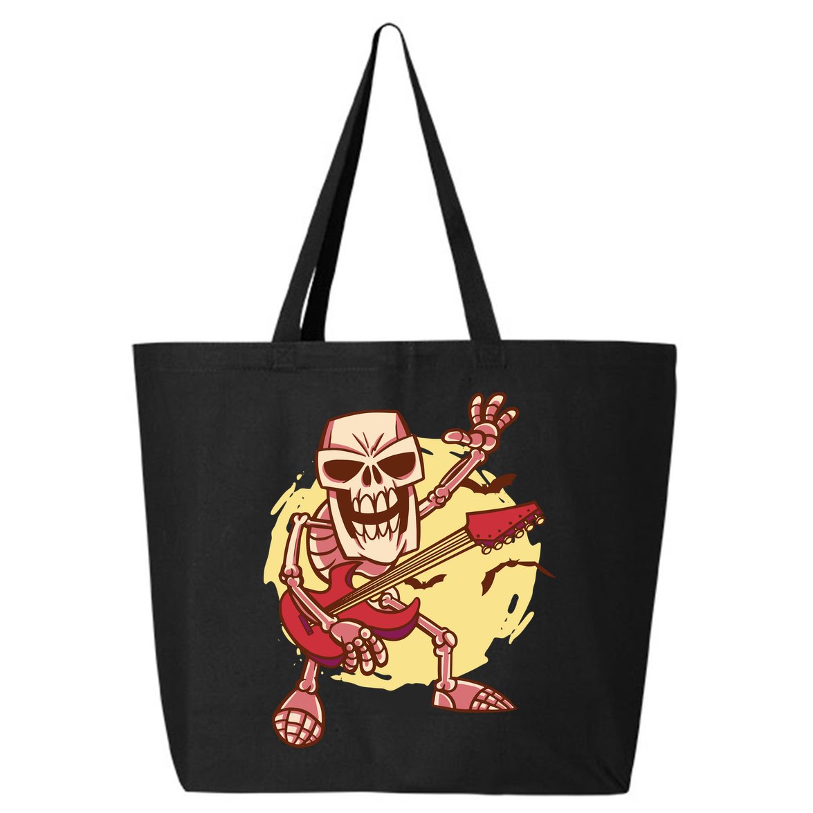 Skeleton Guitar Rock 25L Jumbo Tote