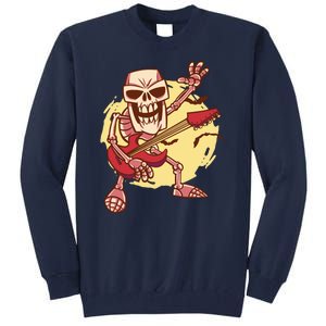 Skeleton Guitar Rock Tall Sweatshirt