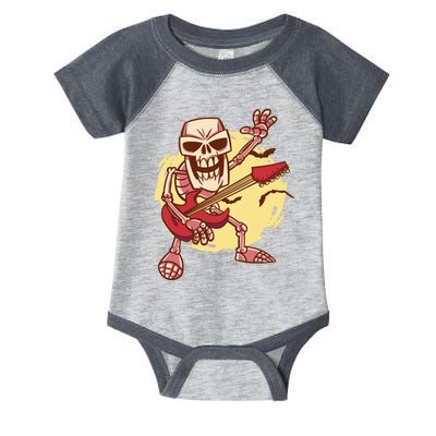 Skeleton Guitar Rock Infant Baby Jersey Bodysuit