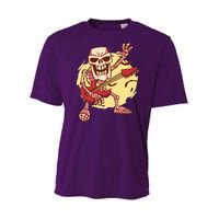 Skeleton Guitar Rock Youth Performance Sprint T-Shirt