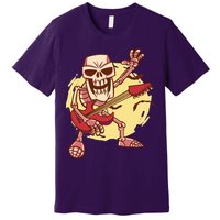 Skeleton Guitar Rock Premium T-Shirt