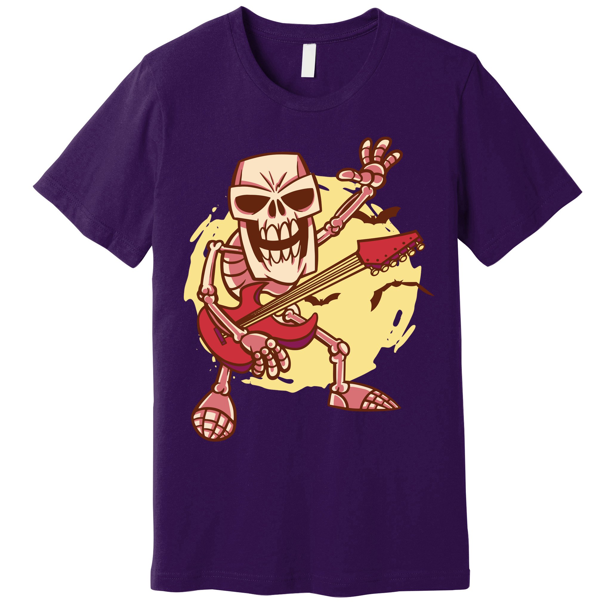 Skeleton Guitar Rock Premium T-Shirt