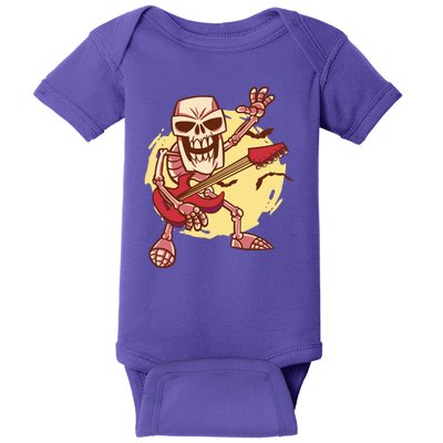 Skeleton Guitar Rock Baby Bodysuit