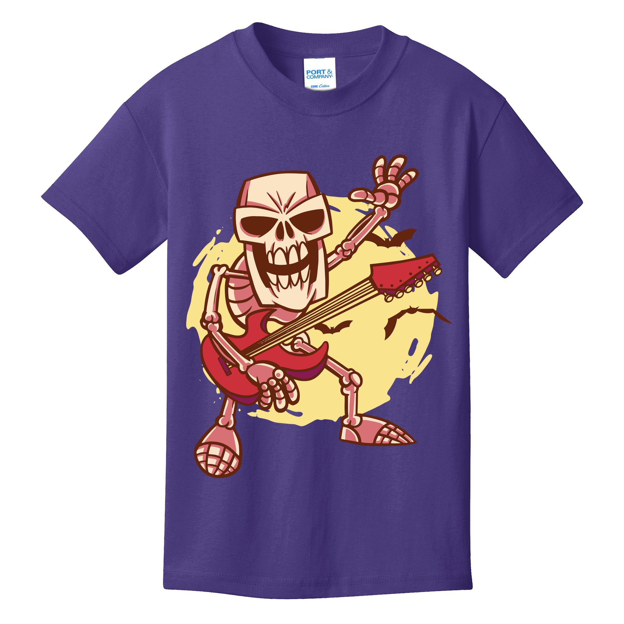 Skeleton Guitar Rock Kids T-Shirt