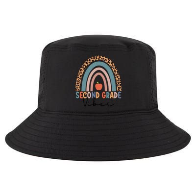 Second Grade Rainbow Leopard Teacher 2Nd Grade Vibes Gift Cool Comfort Performance Bucket Hat