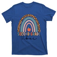 Second Grade Rainbow Leopard Teacher 2Nd Grade Vibes Gift T-Shirt