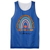 Second Grade Rainbow Leopard Teacher 2Nd Grade Vibes Gift Mesh Reversible Basketball Jersey Tank