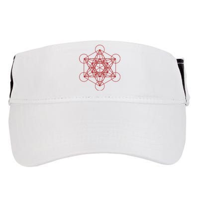 Sacred Geometry Red And Black Geometric Design Gothic Goth Adult Drive Performance Visor